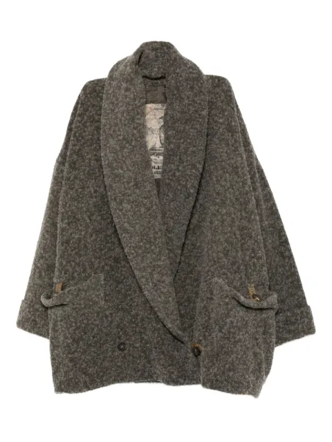 Ziggy Chen textured shawl-collar coat