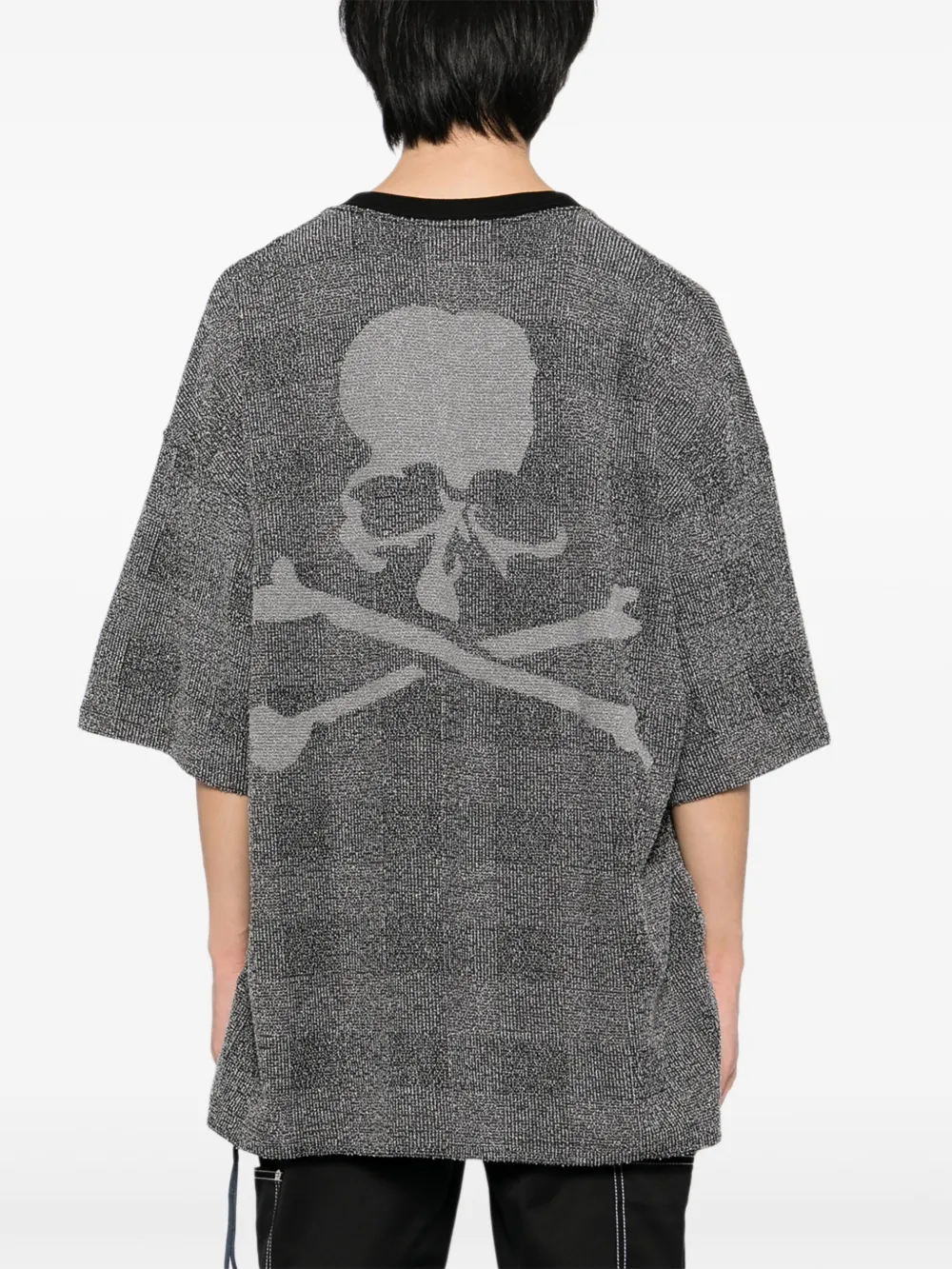 Mastermind Japan Logo-embroidered T-shirt In Gray