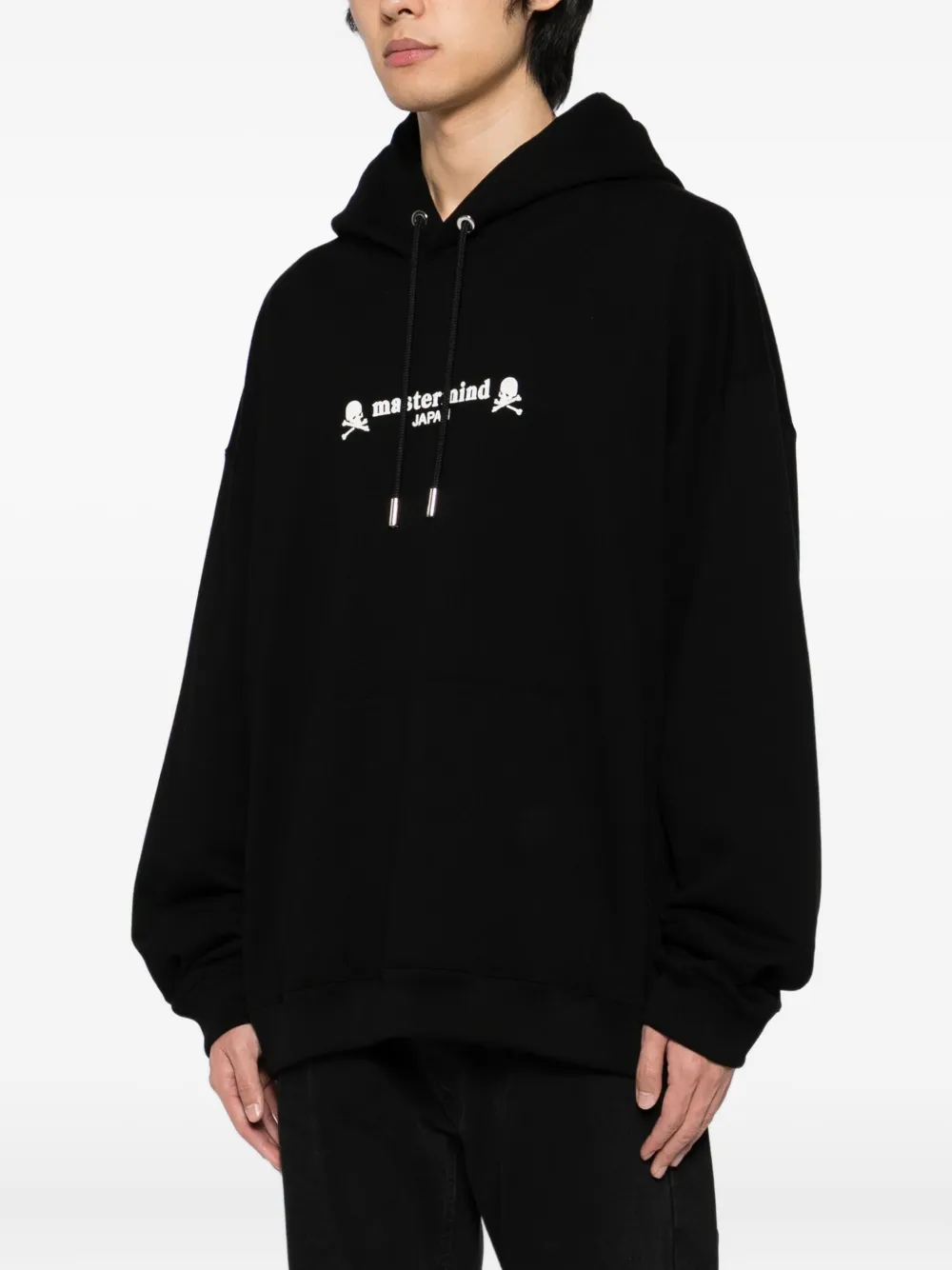 Mastermind Japan Hoodie met geborduurd logo Zwart