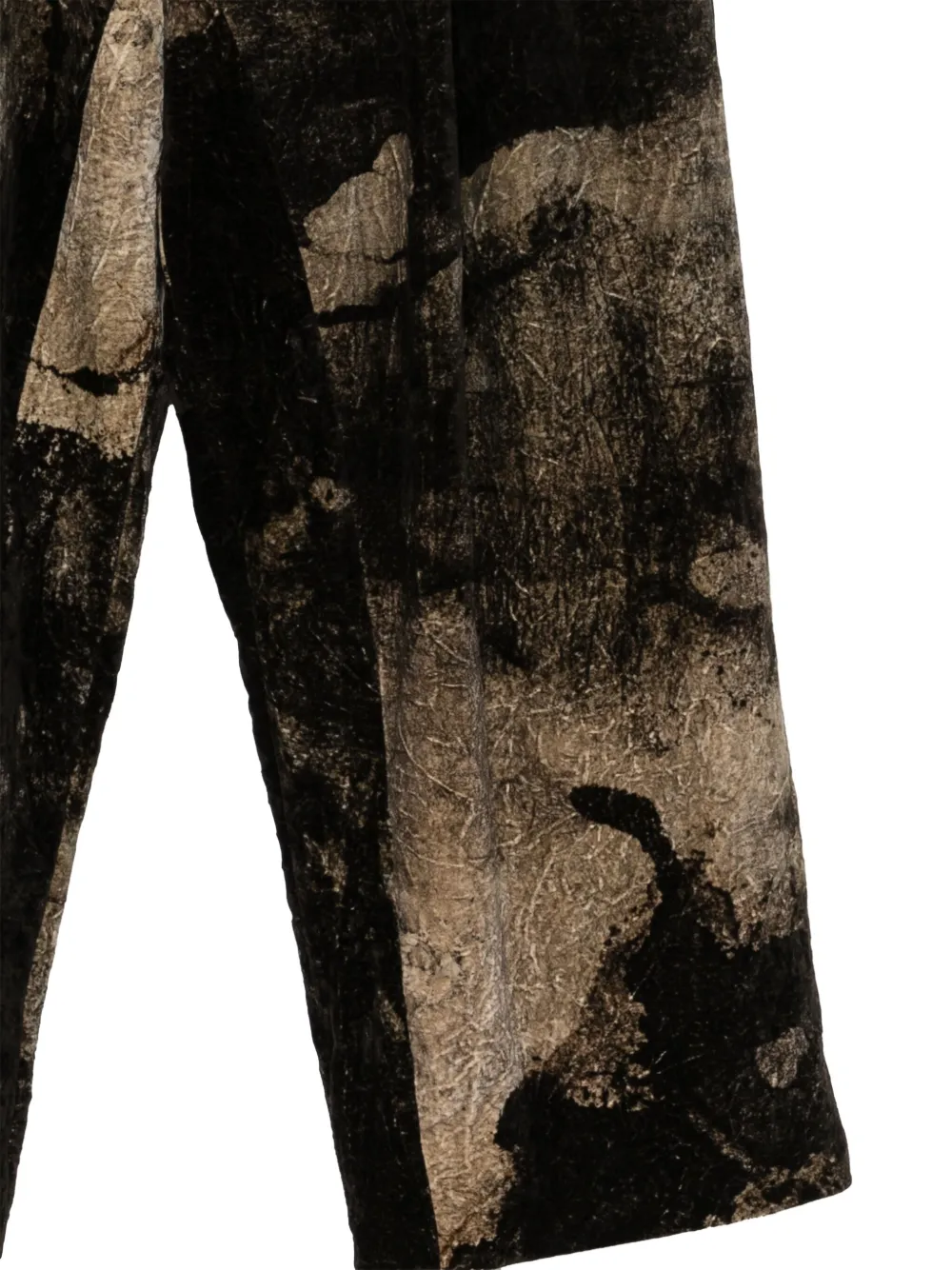 Ziggy Chen All-over Print Trousers In Black