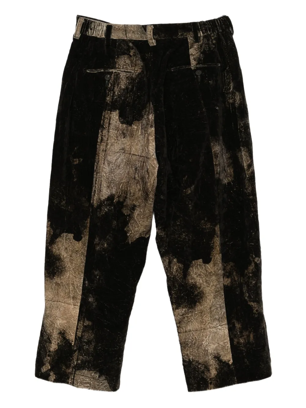 Ziggy Chen All-over Print Trousers In Black