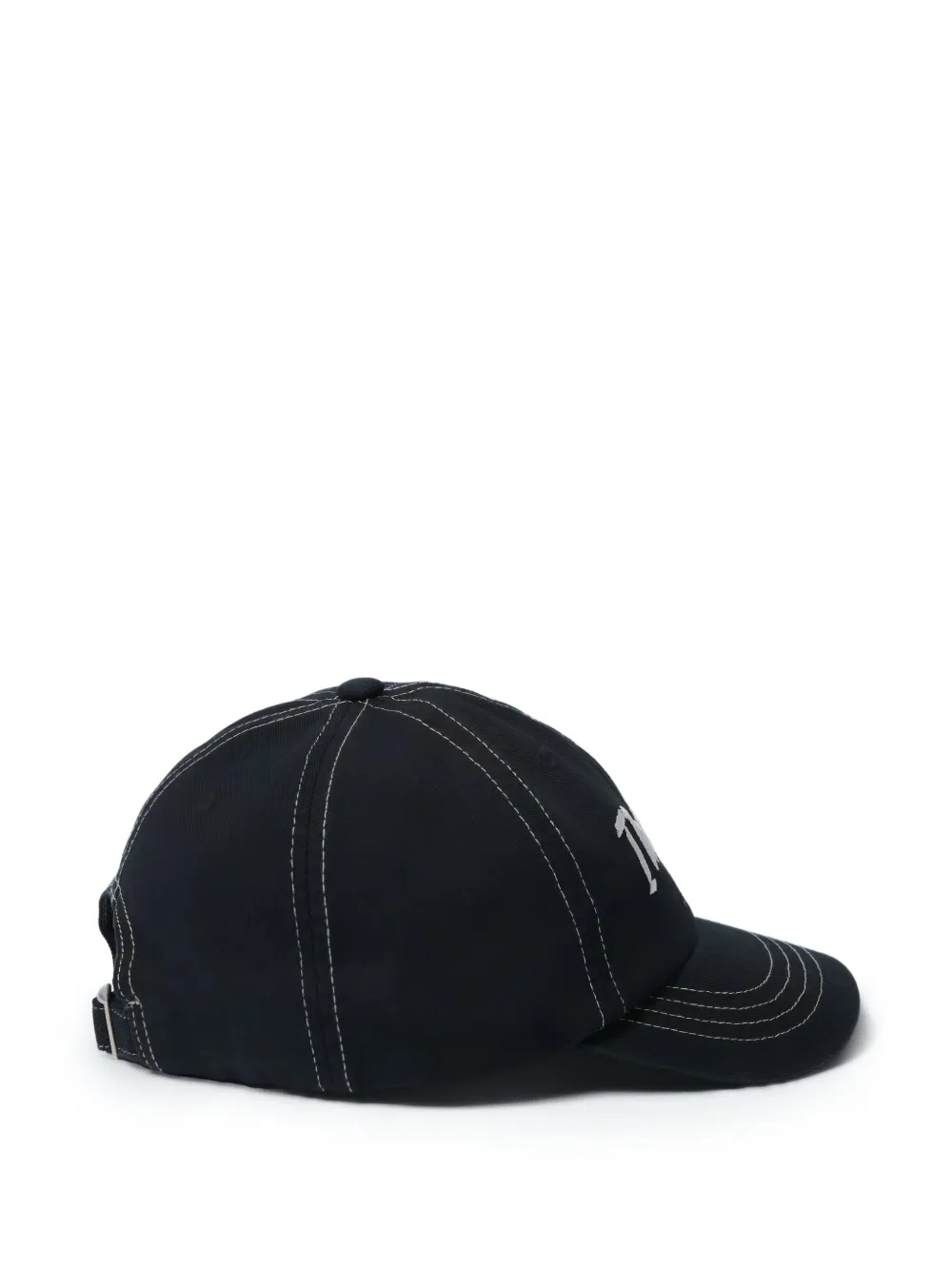  Achm Slogan-embroidered Baseball Cap - Black 