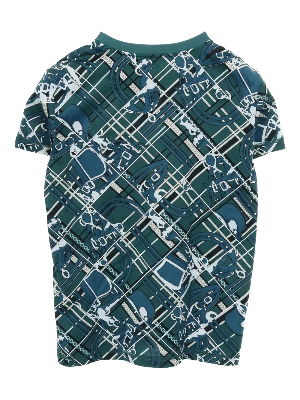Hermès Pre-Owned 2010s chains print T-shirt | Image 2