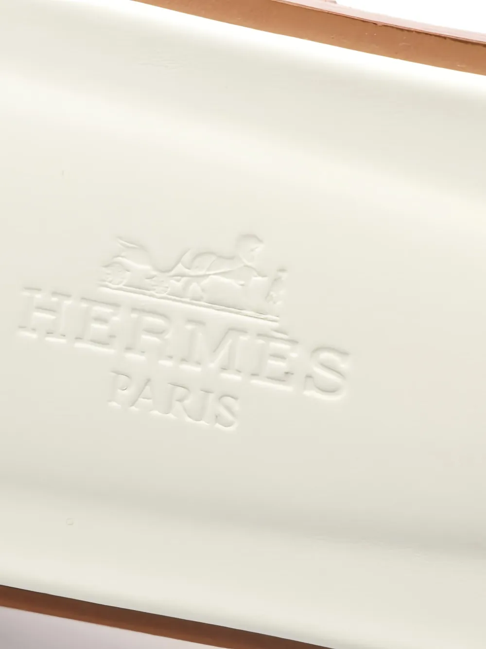 Pre-owned Hermes Oran Mule Sandals In White