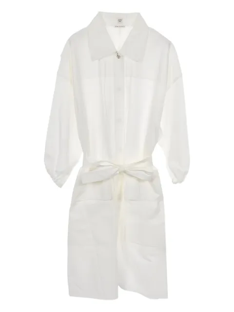 Hermès Pre-Owned tie-waist shirt dress