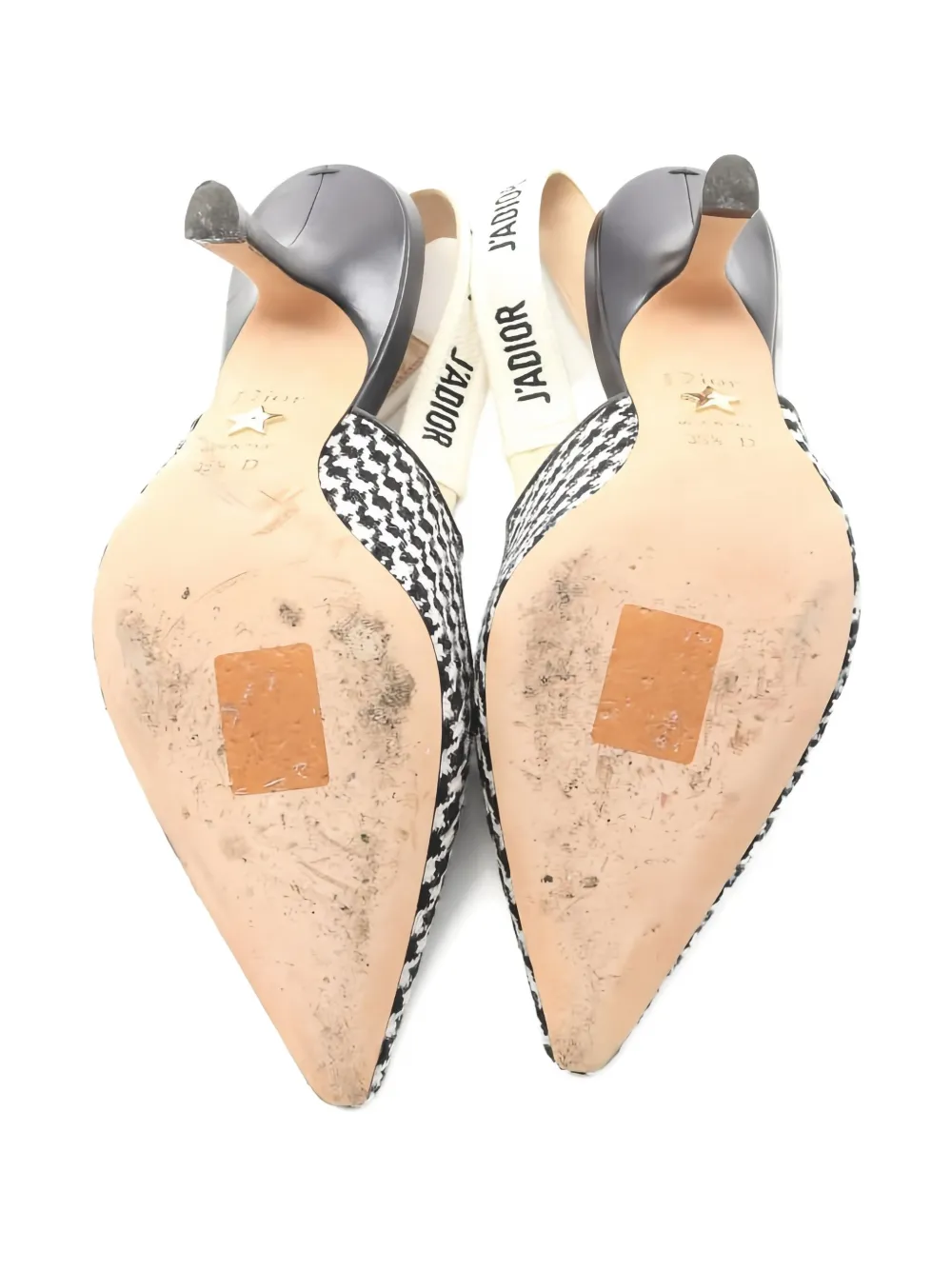 Pre-owned Dior 10's 10mm J'a Pumps In Neutral
