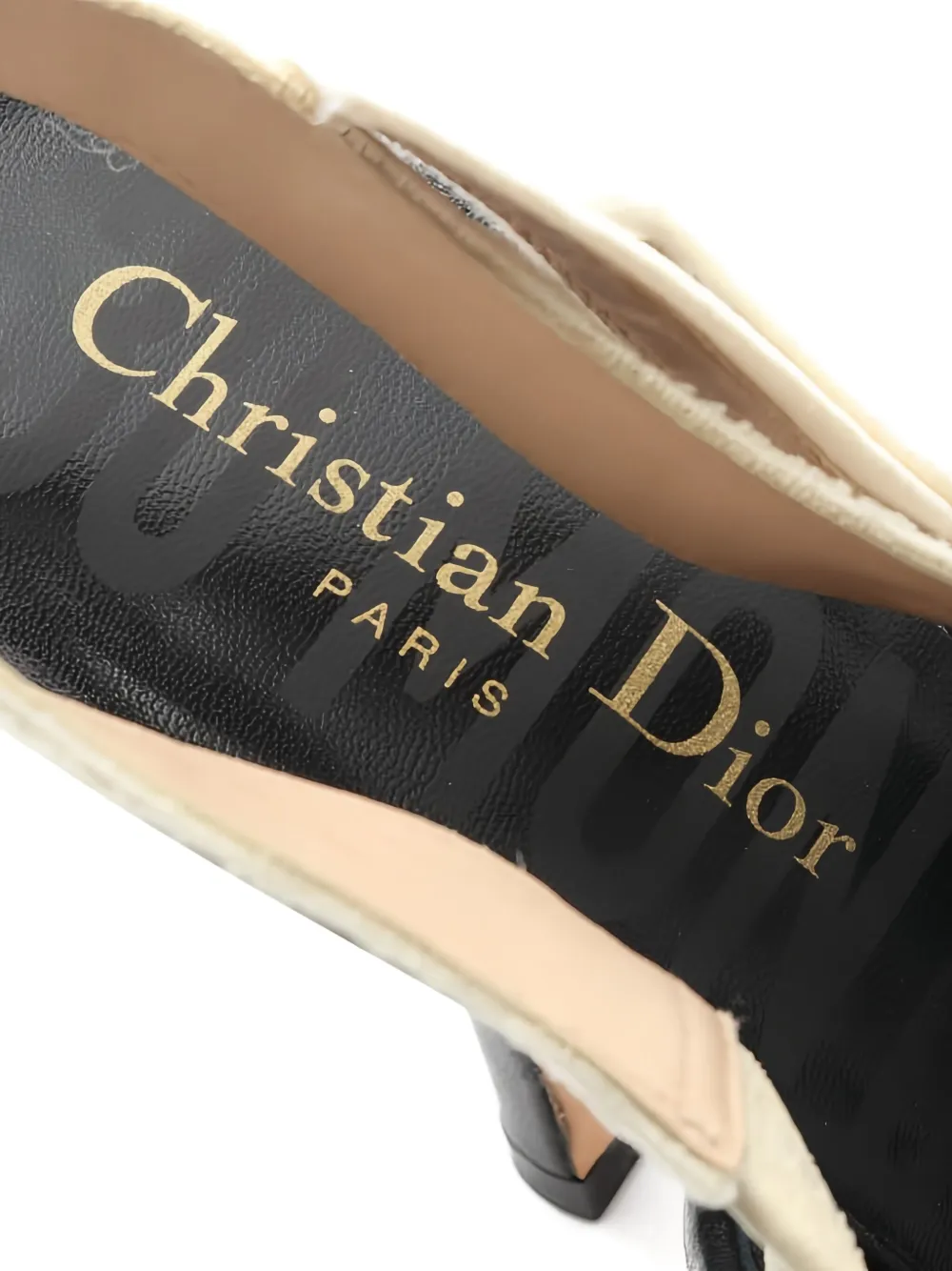 Pre-owned Dior 10's 10mm J'a Pumps In Neutral