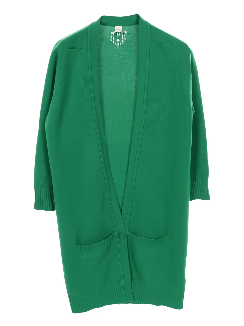 Hermès Pre-Owned 00's button cashmere cardigan | Green | Image 1