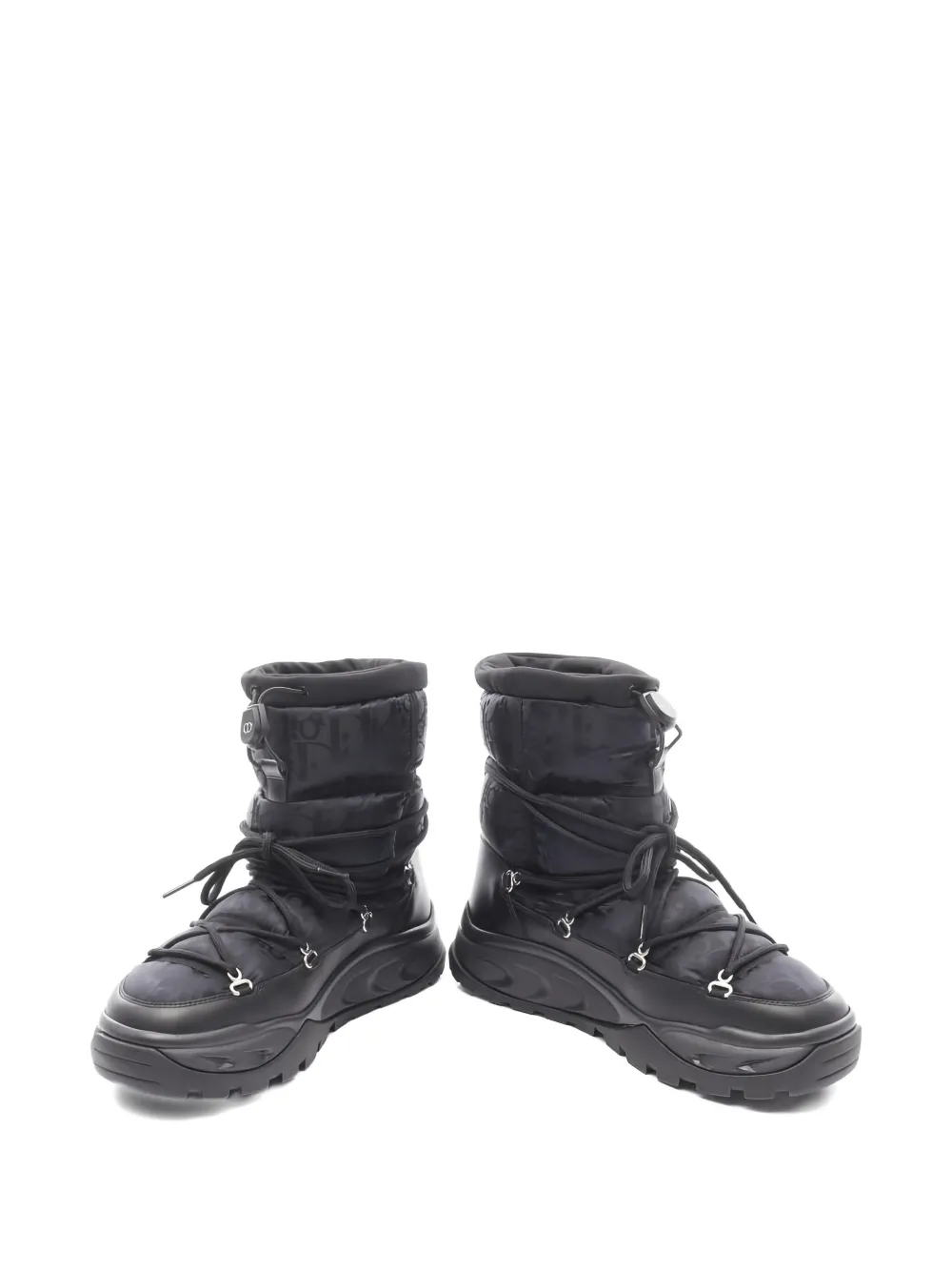 Pre-owned Dior Oblique Snow Boots In Blue