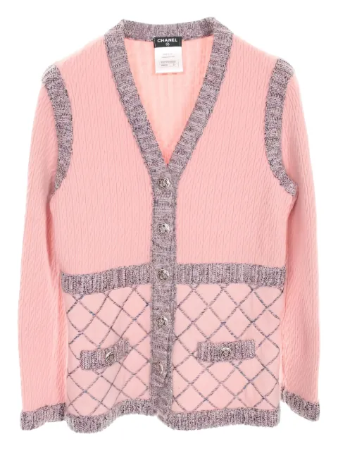 CHANEL Pre-Owned 1986-1988 camellia-button cardigan