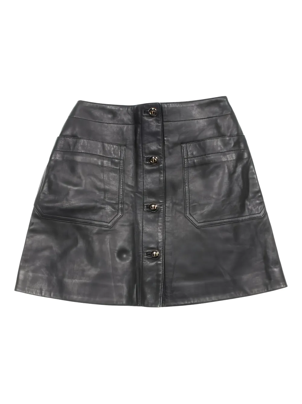 Christian Dior Pre-Owned leather mini skirt | Black | Image 1