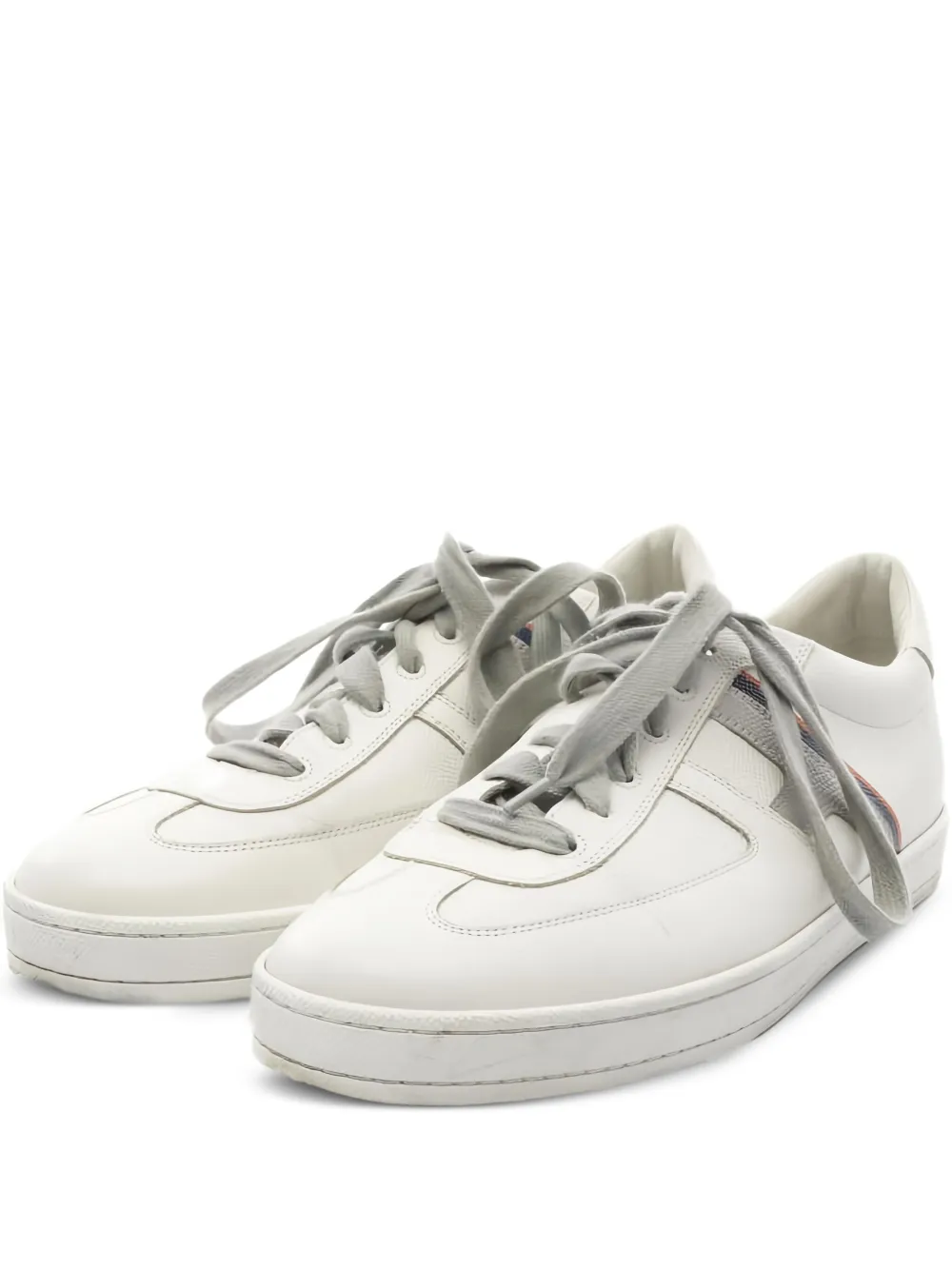 Hermès Pre-Owned 00's Boomerang leather sneakers | Neutrals | Image 1