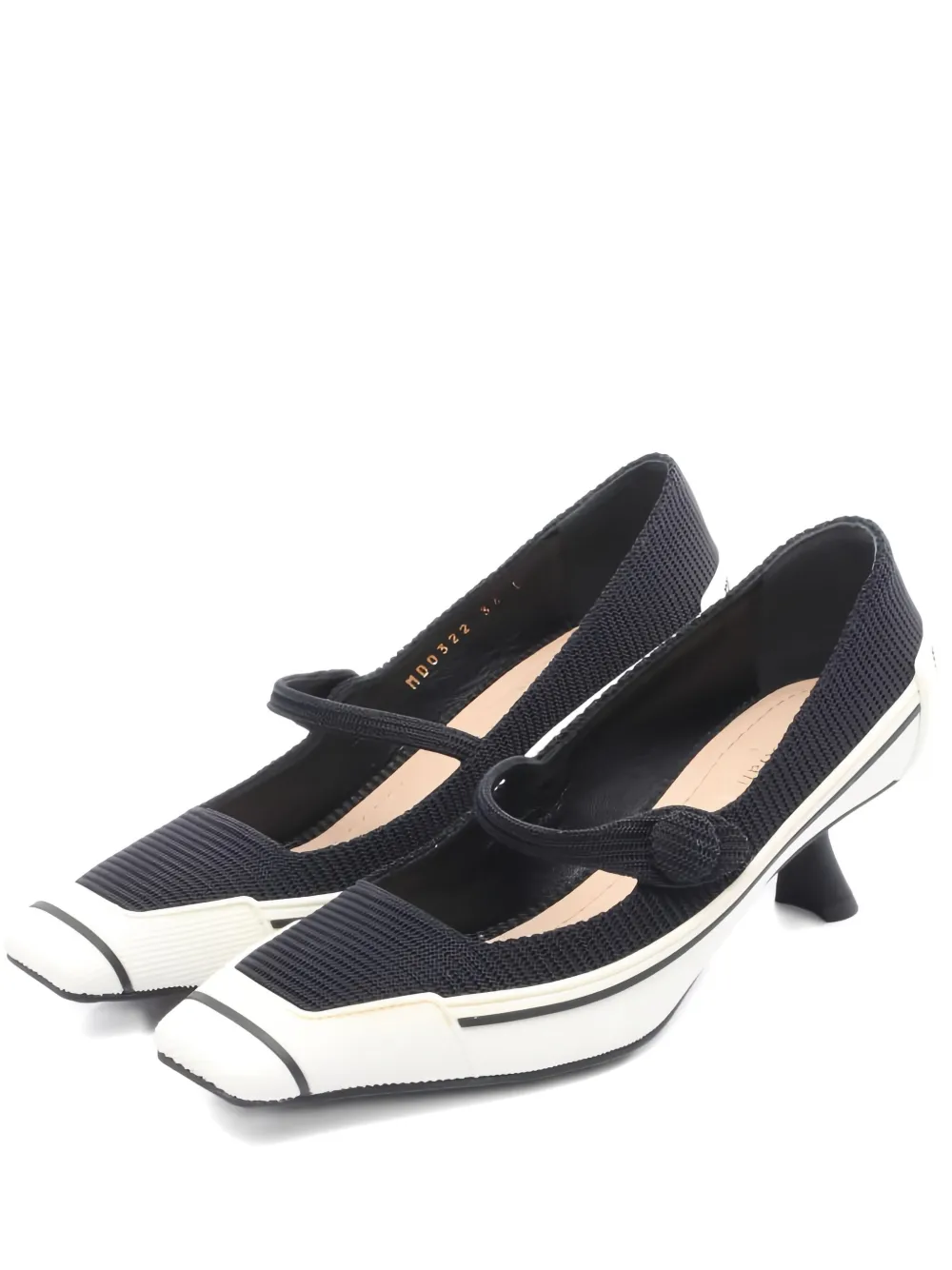 Christian Dior Pre-Owned 00's 45mm D-Motion pumps - ホワイト Christian Dior Pre-Owned 00's 45mm D-Motion pumps - ホワイト