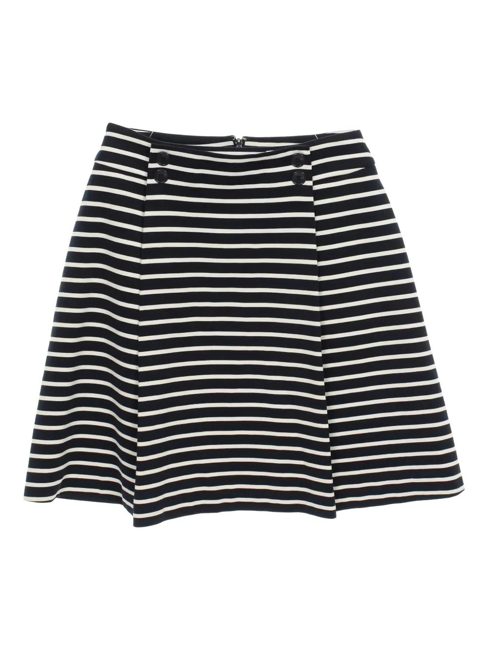 Christian Dior Pre-Owned striped buttoned skirt | Blue | Image 1