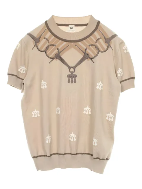 Hermès Pre-Owned intarsia-knit top