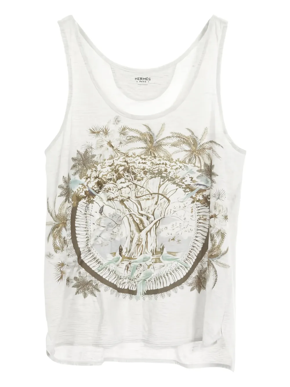 Hermès Pre-Owned camiseta con estampado gráfico | gris | Image 1