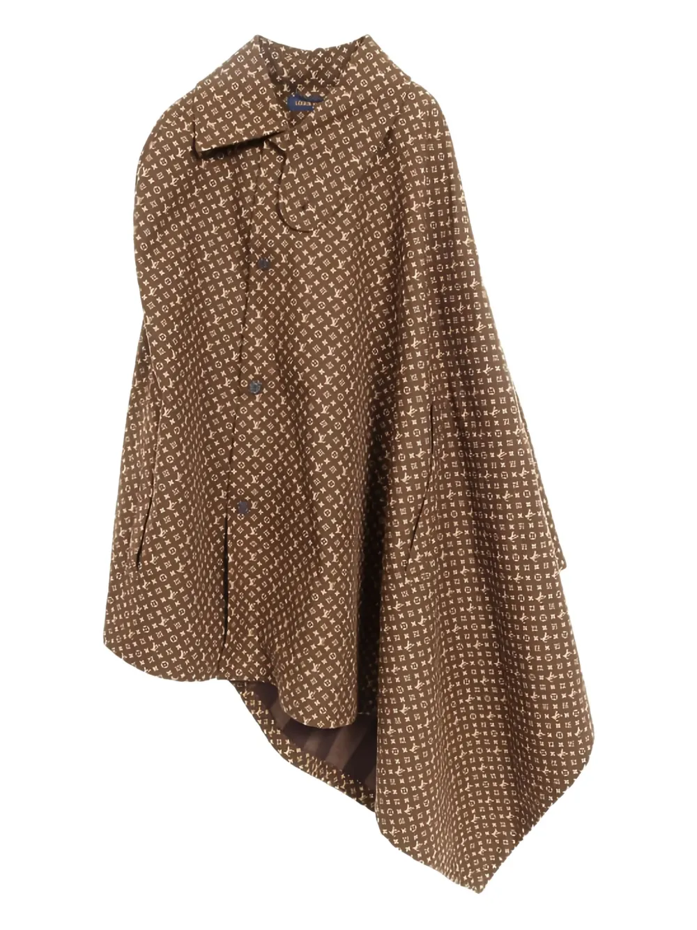 Louis Vuitton Pre-Owned x NIGO Micro Monogram-print cotton cape | Brown | Image 1