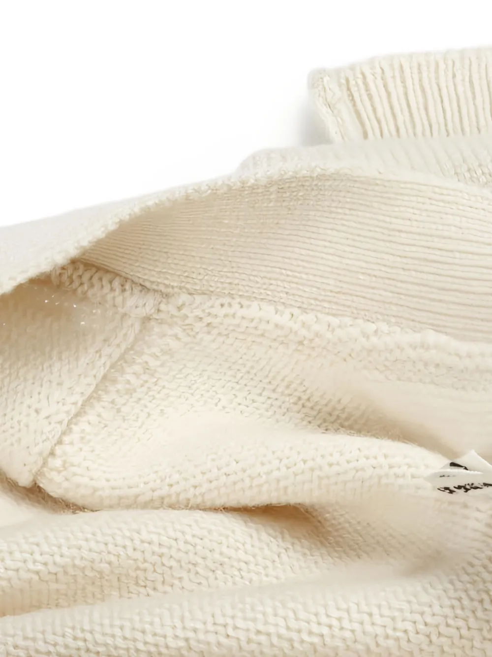 Pre-owned Hermes Buttoned Patch-pocket Cashmere Cardigan In White