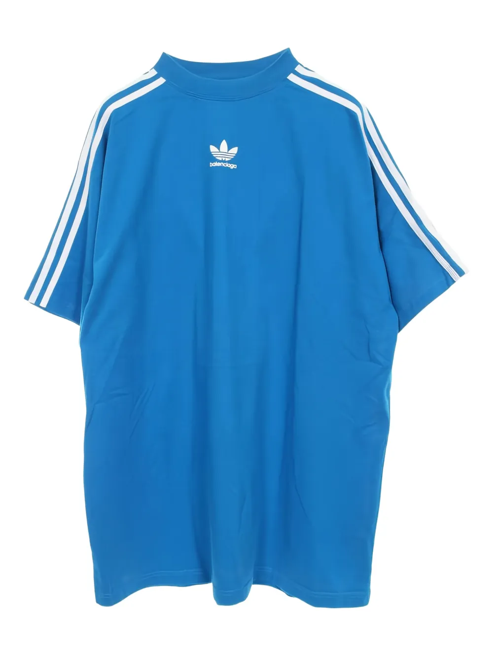Balenciaga x Adidas side-stripe t-shirt | Blue | Image 1