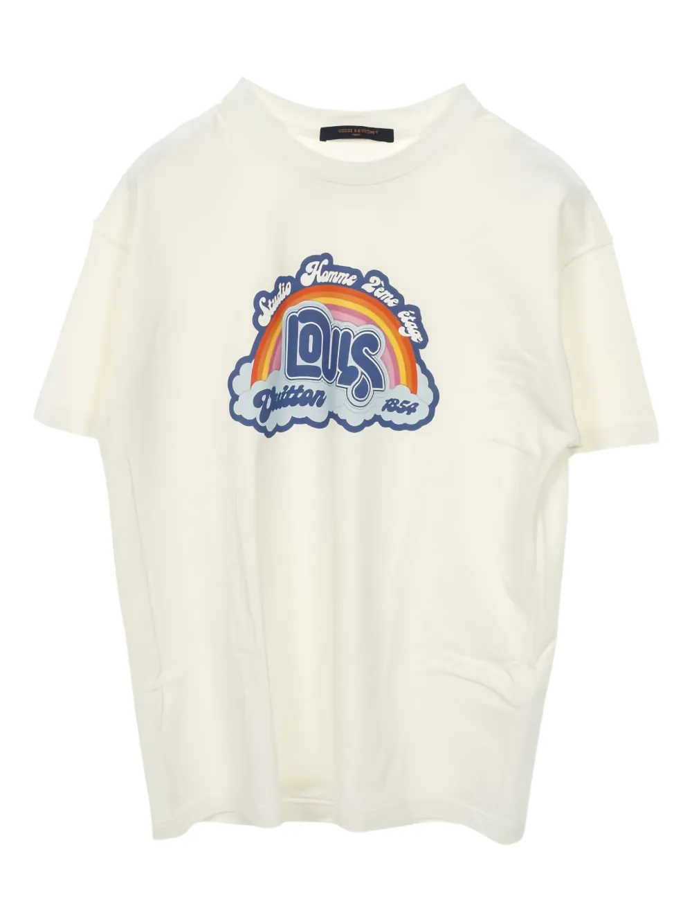 Louis Vuitton Pre-Owned logo-print t-shirt | White | Image 1