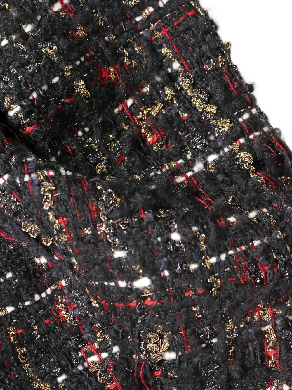 Pre-owned Chanel Coco Mark-button Tweed Jacket In Black