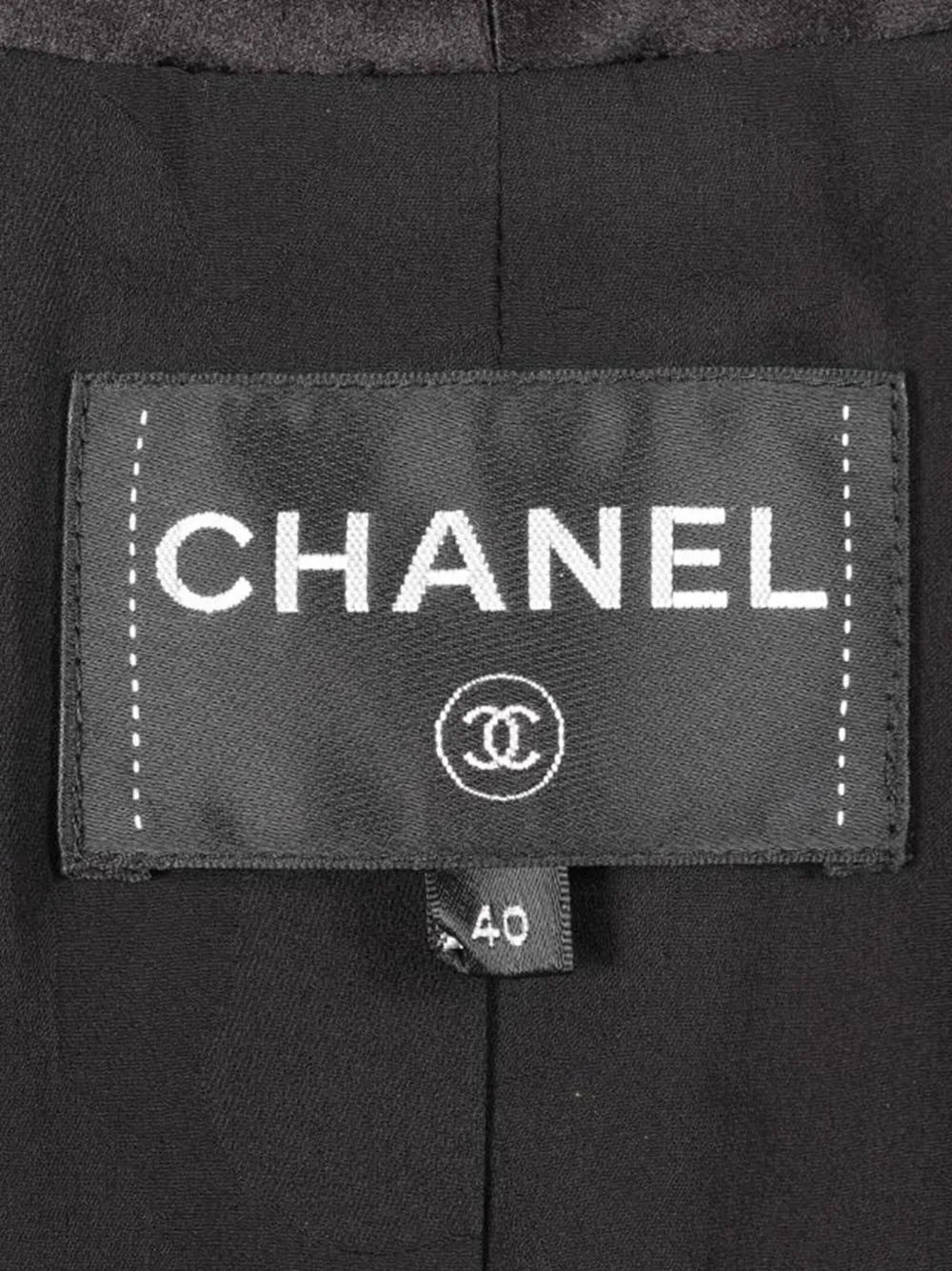 Pre-owned Chanel Coco Mark-button Tweed Jacket In Black