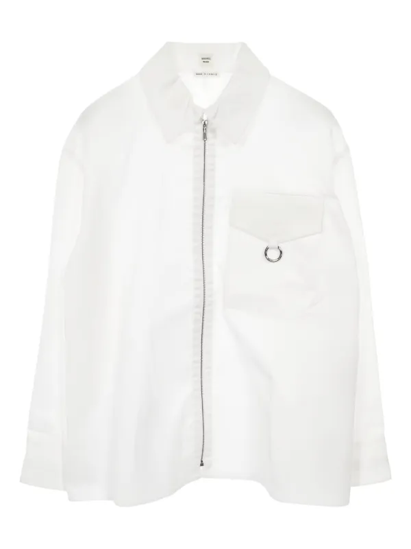 Hermès Pre-Owned zip-up Shirt | White | FARFETCH