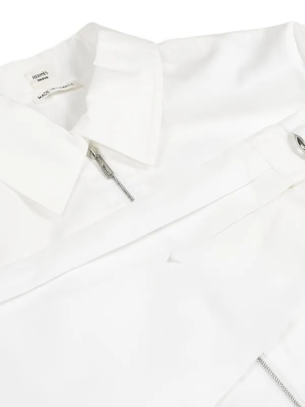 Hermès Pre-Owned zip-up Shirt | White | FARFETCH