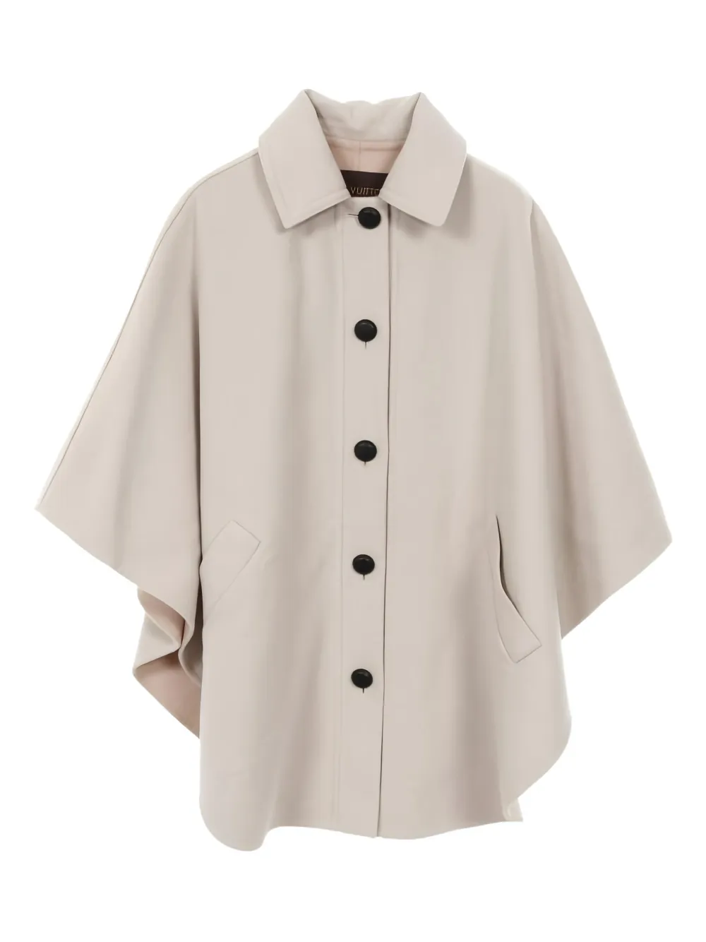 Louis Vuitton Pre-Owned poncho con botones | blanco | Image 1