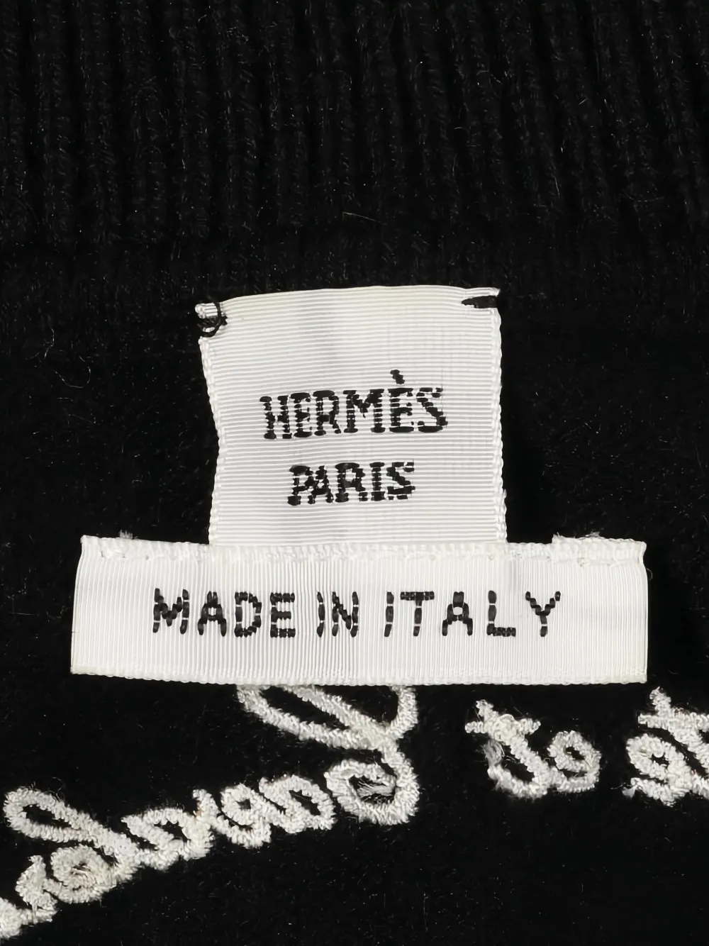 Pre-owned Hermes Poste Et Cavalerie Sweater In Black
