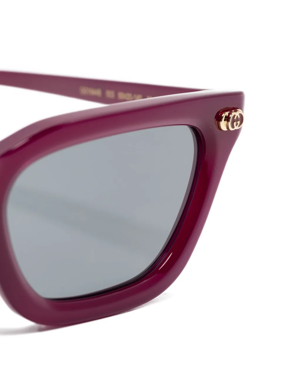 Gucci Eyewear Zonnebril met cat-eye montuur en GG-logo Rood