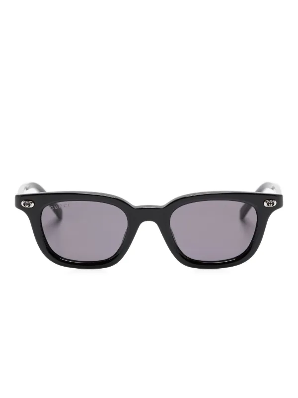 GUCCI サングラス ブラック オーバルフレーム Gucci Eyewear オーバルフレーム サングラス | ブラック | FARFETCH JP