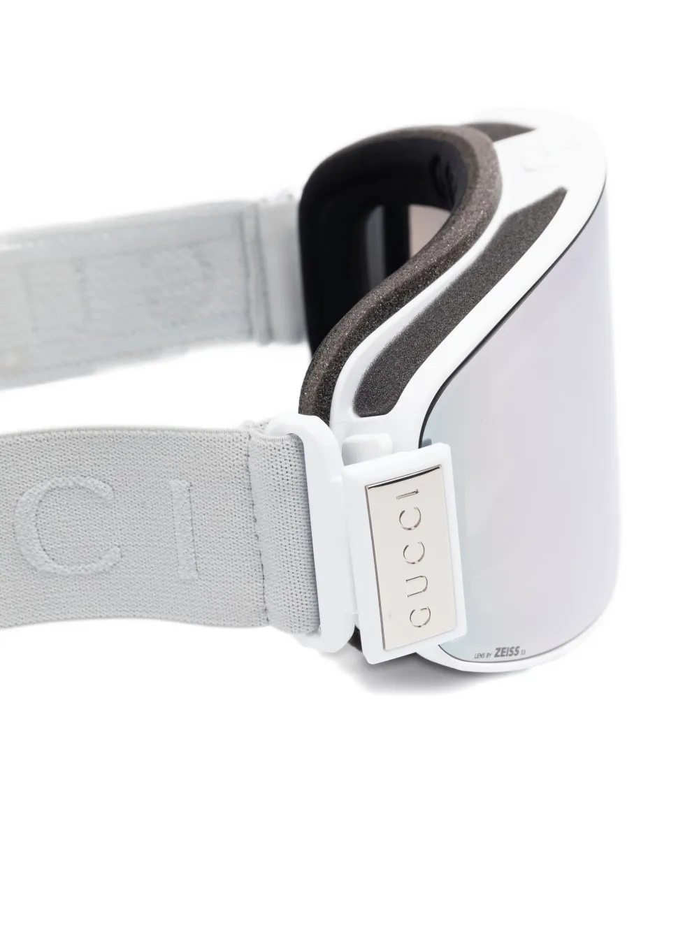 Gucci Logo-strap Goggles In Gray