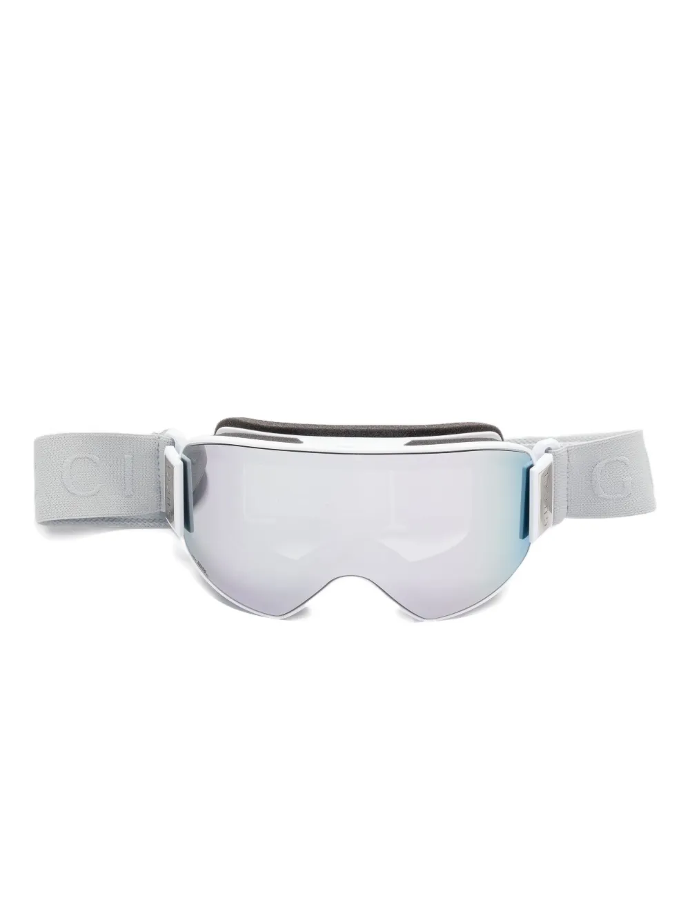 Gucci Logo-strap Goggles In Gray