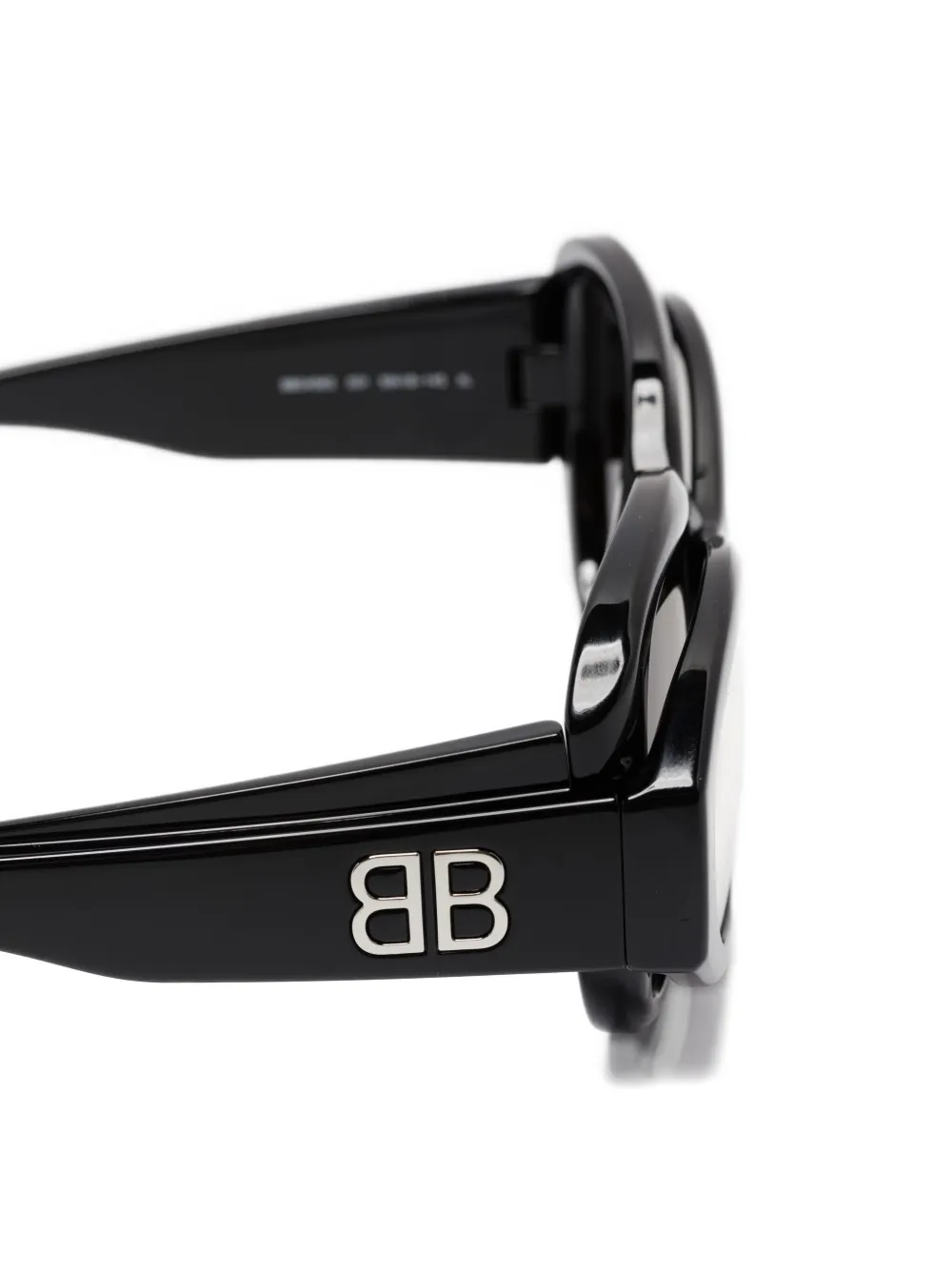 Balenciaga Eyewear Superbusy zonnebril met ovalen montuur Zwart