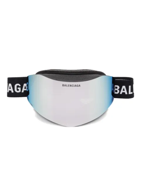 Balenciaga Eyewear logo-strap ski goggles
