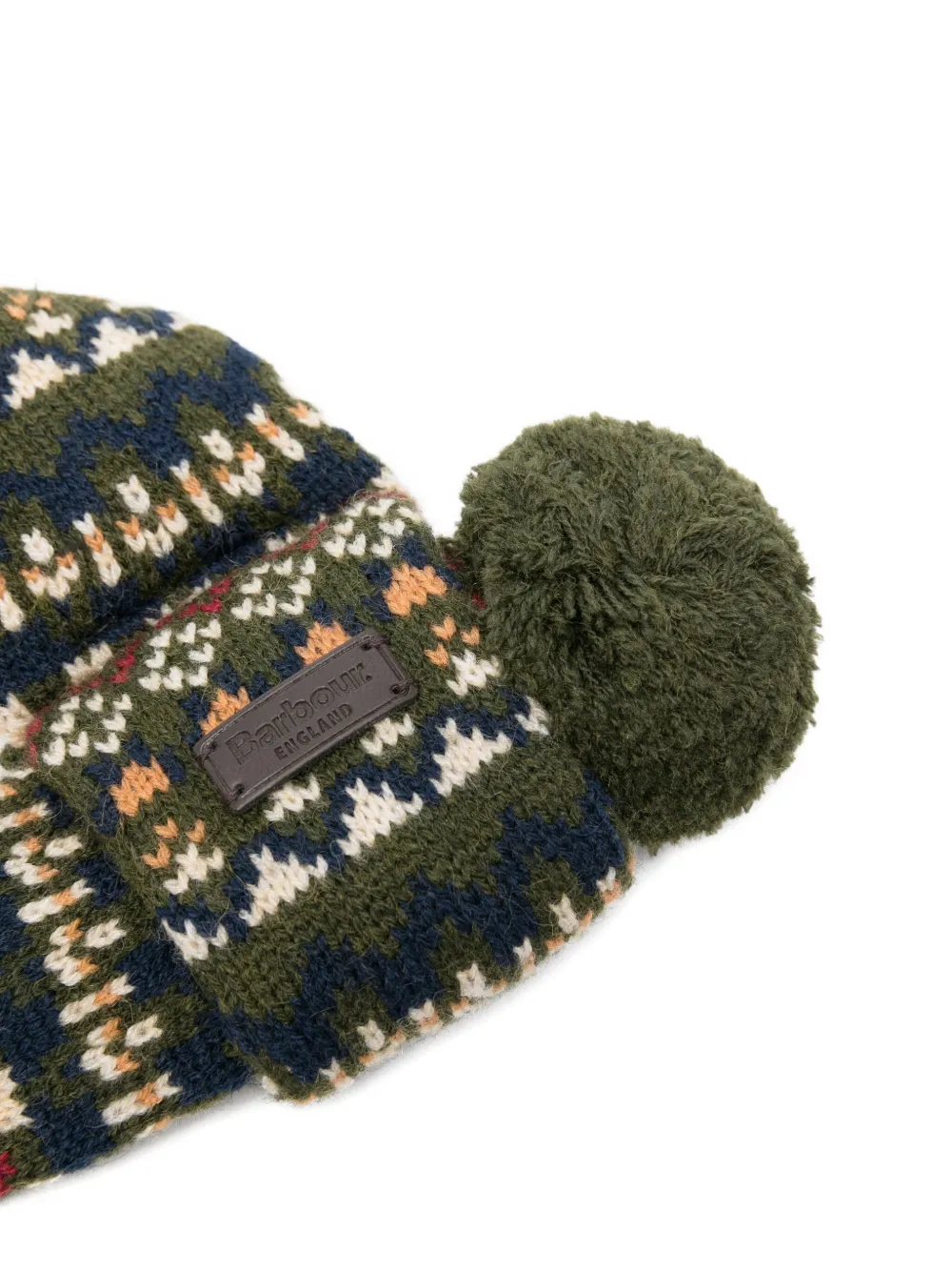 Barbour fairisle-knit pompom pet scarf | Women | Image 2