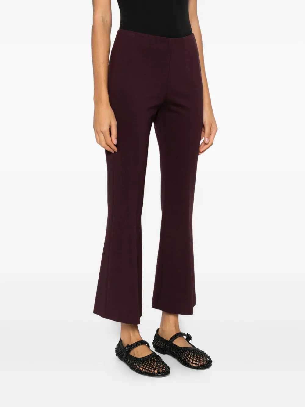 Liviana Conti Flared Trousers In Red