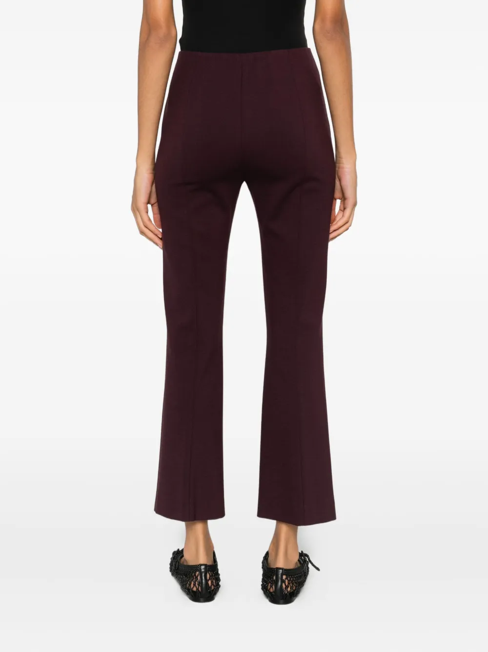 Liviana Conti Flared Trousers In Red