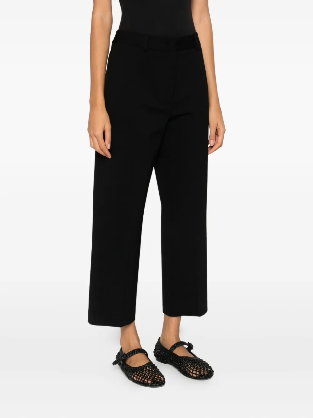 Liviana Conti Concealed Fastening Trousers In Black