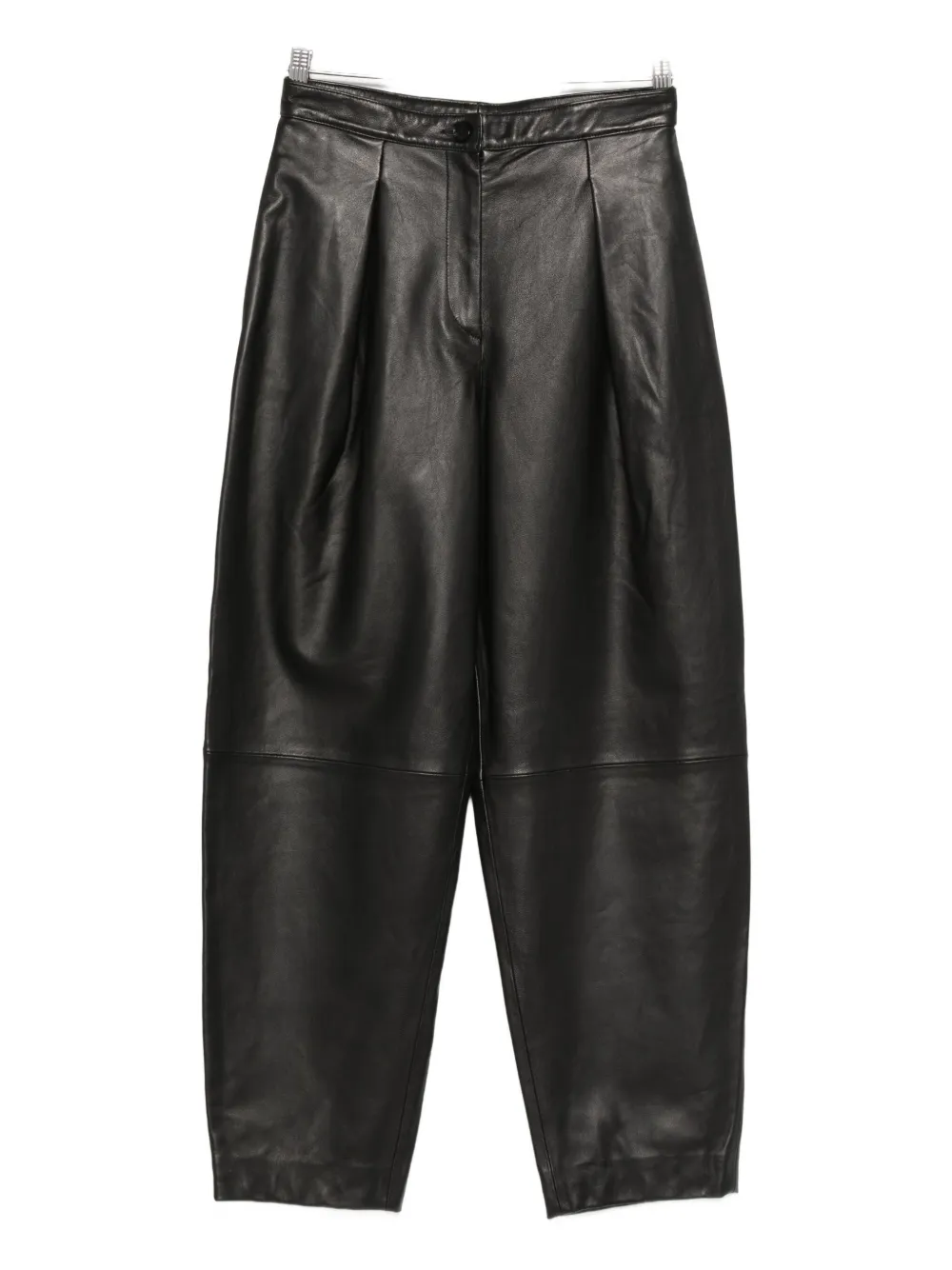 Liviana Conti Leather Trousers In Black