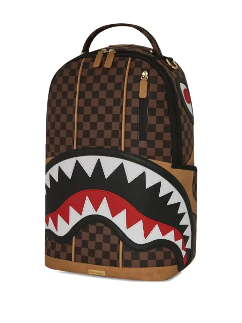 Sprayground Hennyville Dlxsv checkerboard shark backpack