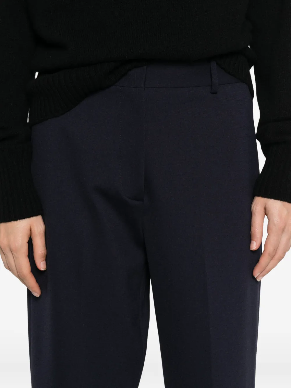 Liviana Conti Broek met riemlussen Blauw