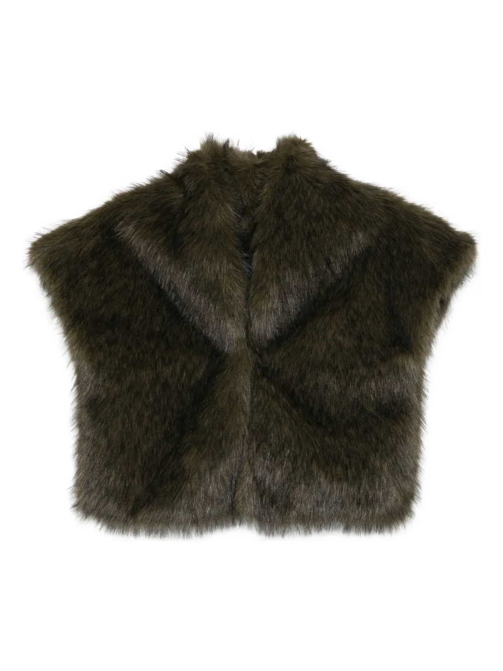 Liviana Conti Sydney Faux-fur Scarf In Green