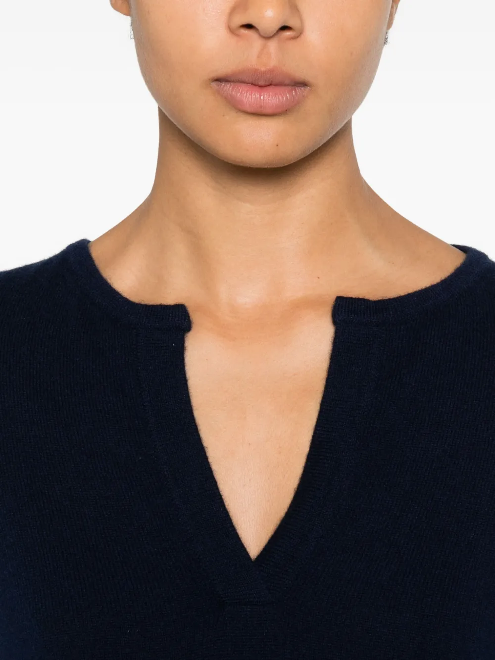 Liviana Conti Vania kasjmier trui met V-hals Zwart