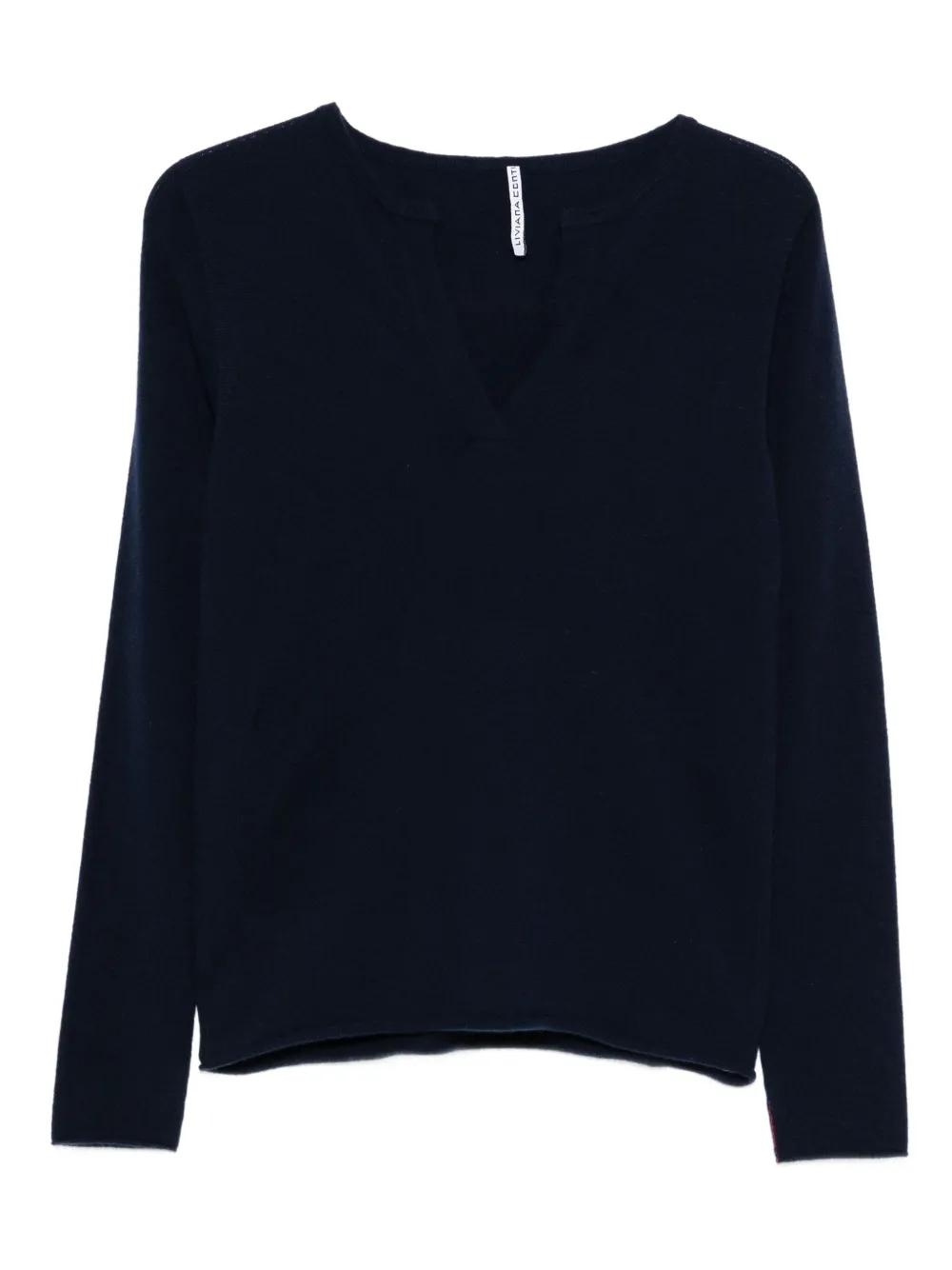 Liviana Conti Vania V-neck cashmere sweater - Nero