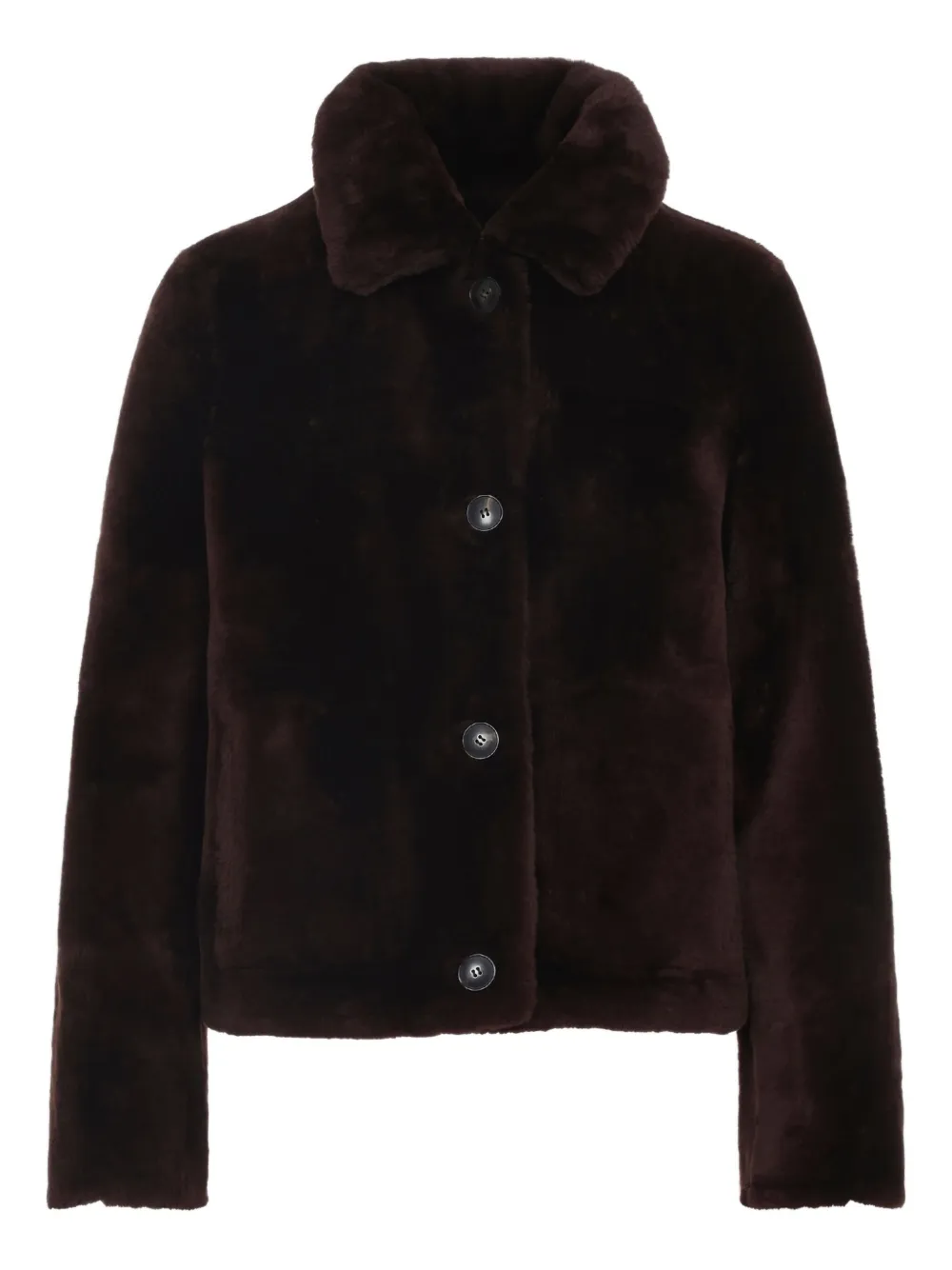 Yves Salomon Reversible Fur Jacket In Brown