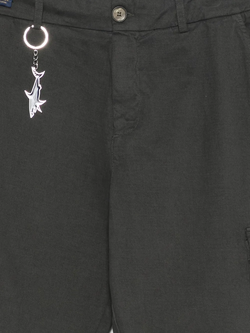 Paul & Shark Cargo broek met logobedel Groen