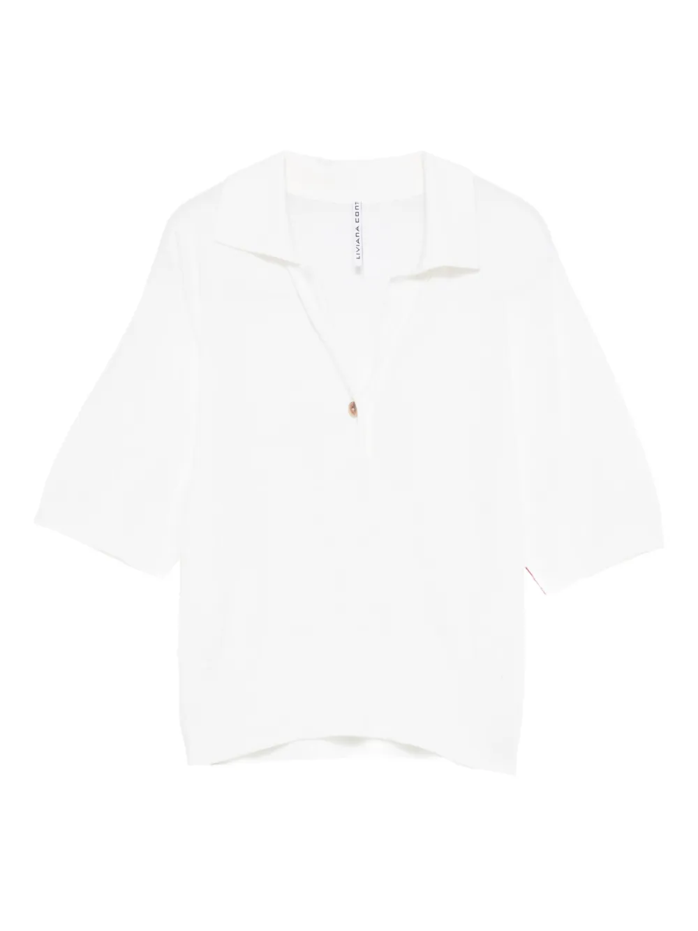 Liviana Conti Sally button polo shirt - Bianco