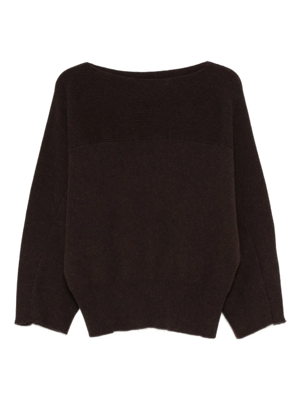 Liviana Conti ribbed cashmere sweater - Marrone
